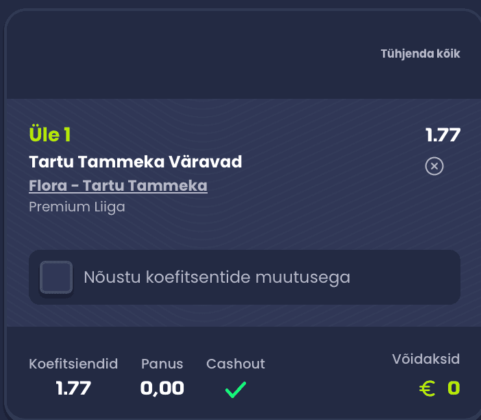 Premium League: Tammeka is already breathing down Flora's neck — why +1 handicap looks too generous