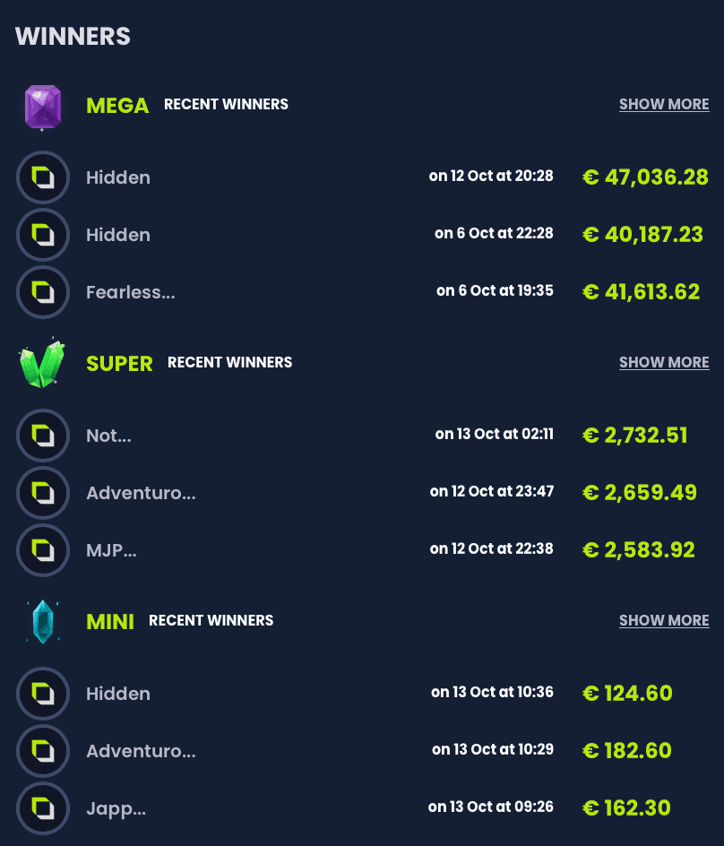 Epicbet's Epic Jackpot is at €313,000 and still undrawn